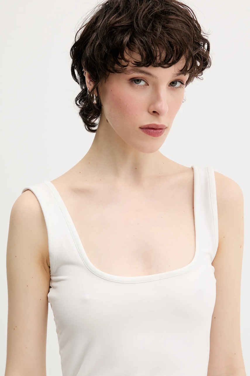 Top adidas Originals Essentials χρώμα: άσπρο, JW5988 φωτογραφία