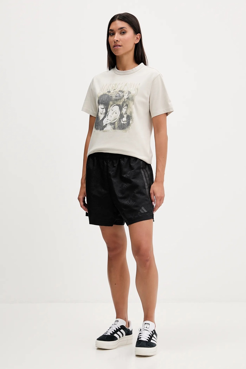 Хлопковая футболка adidas Originals 20th Century Fox Disney цвет бежевый JX1282