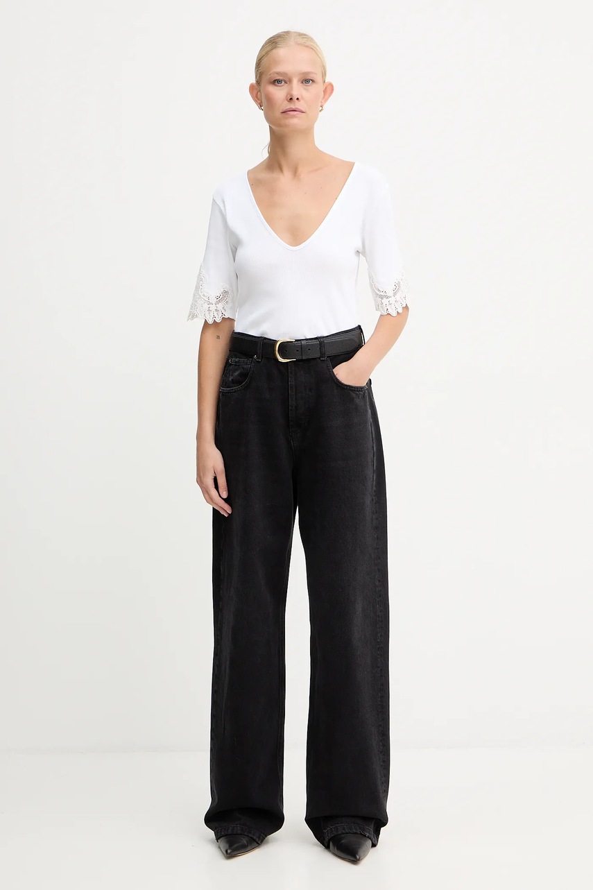 Хлопковая футболка Twinset цвет белый 252TT2170