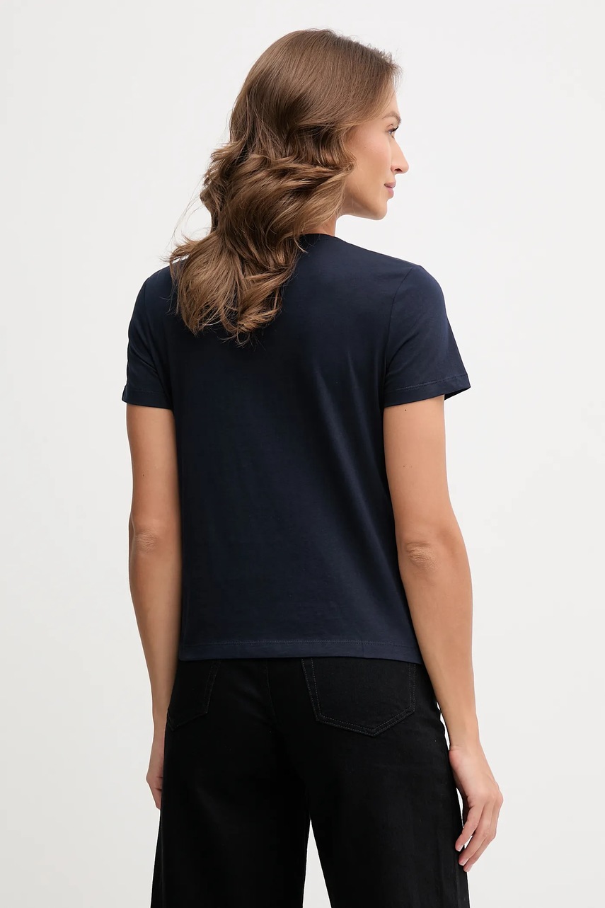 Хлопковая футболка Tommy Hilfiger цвет синий WW0WW47460