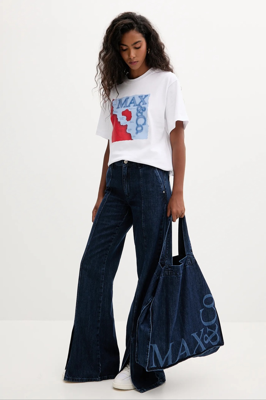 Хлопковая футболка MAX&Co. цвет белый 2528976031200