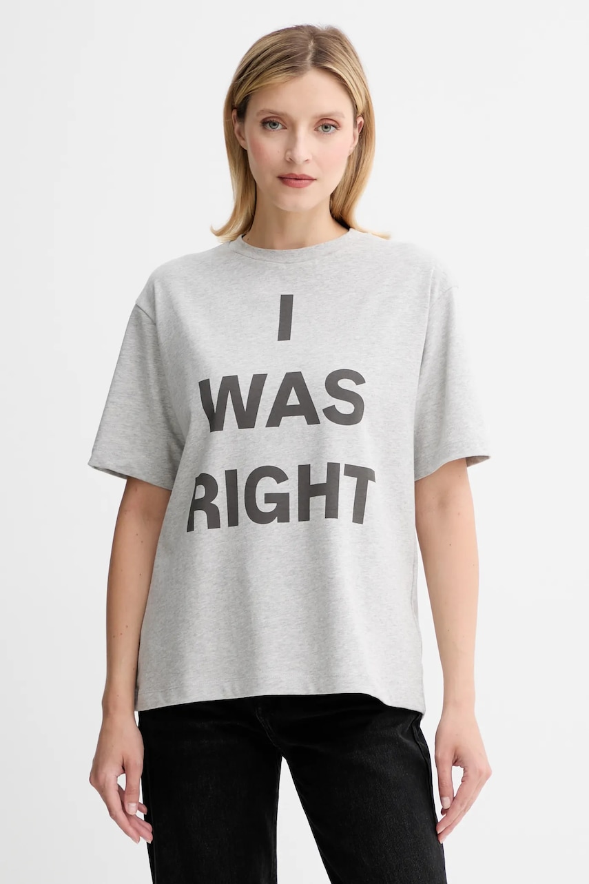 MAX&Co. tricou din bumbac culoarea gri, 2528976032200