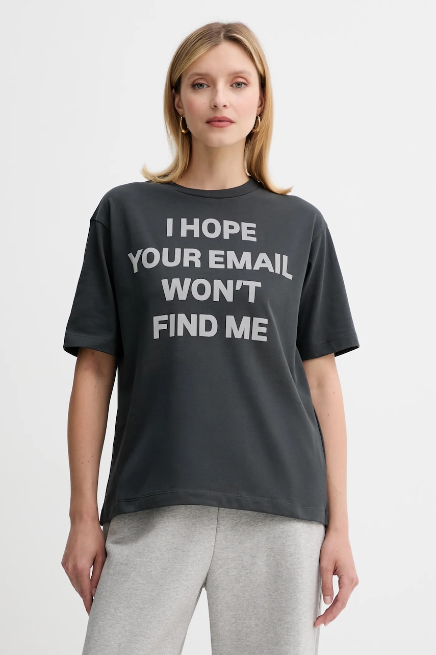 MAX&Co. tricou din bumbac culoarea gri, 2528976032200