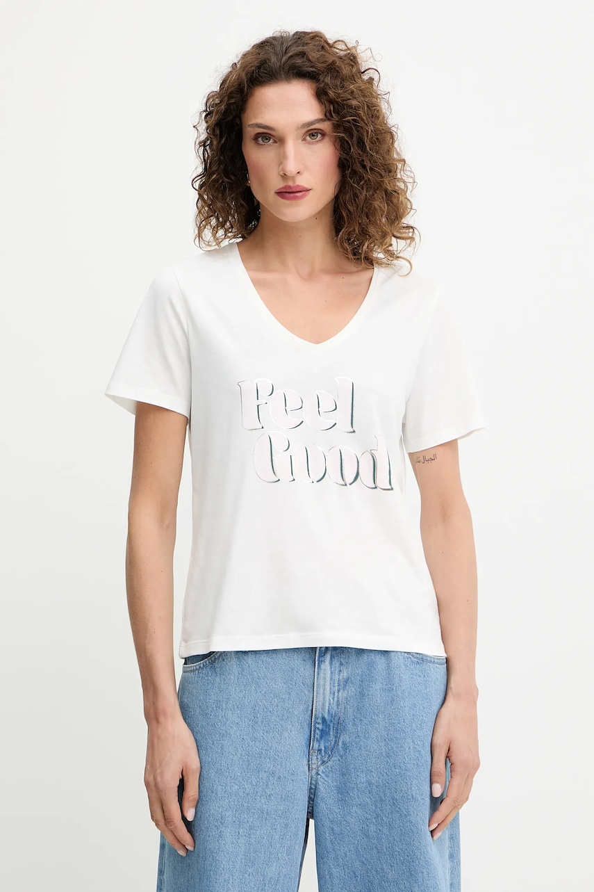 Morgan tricou culoarea alb, DFEEL