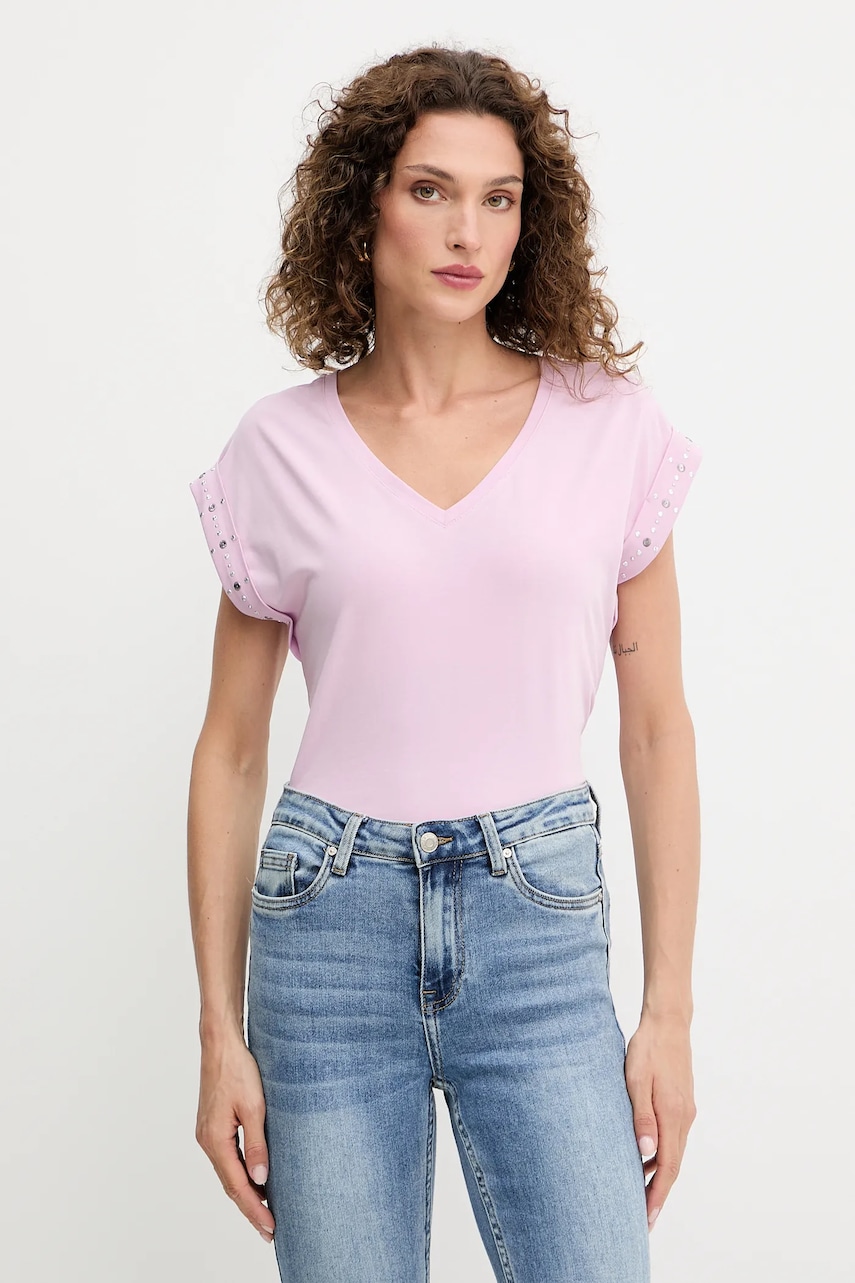 Morgan tricou culoarea roz, DGLOW