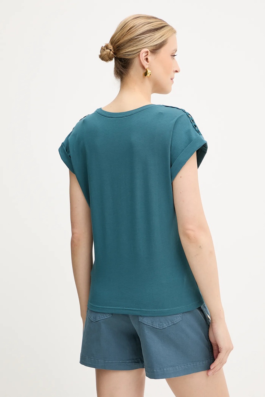 Футболка Morgan цвет бирюзовый DUANE