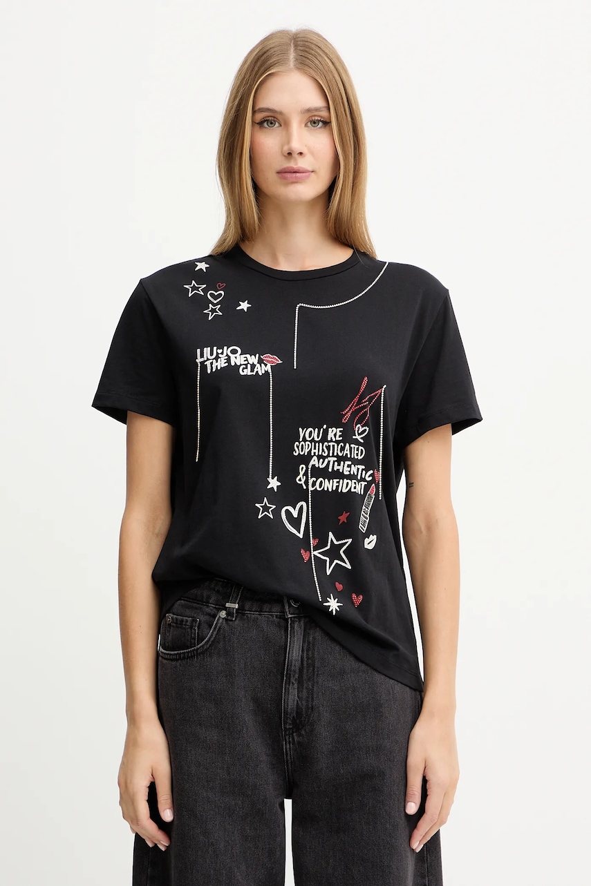 Βαμβακερό μπλουζάκι Liu Jo