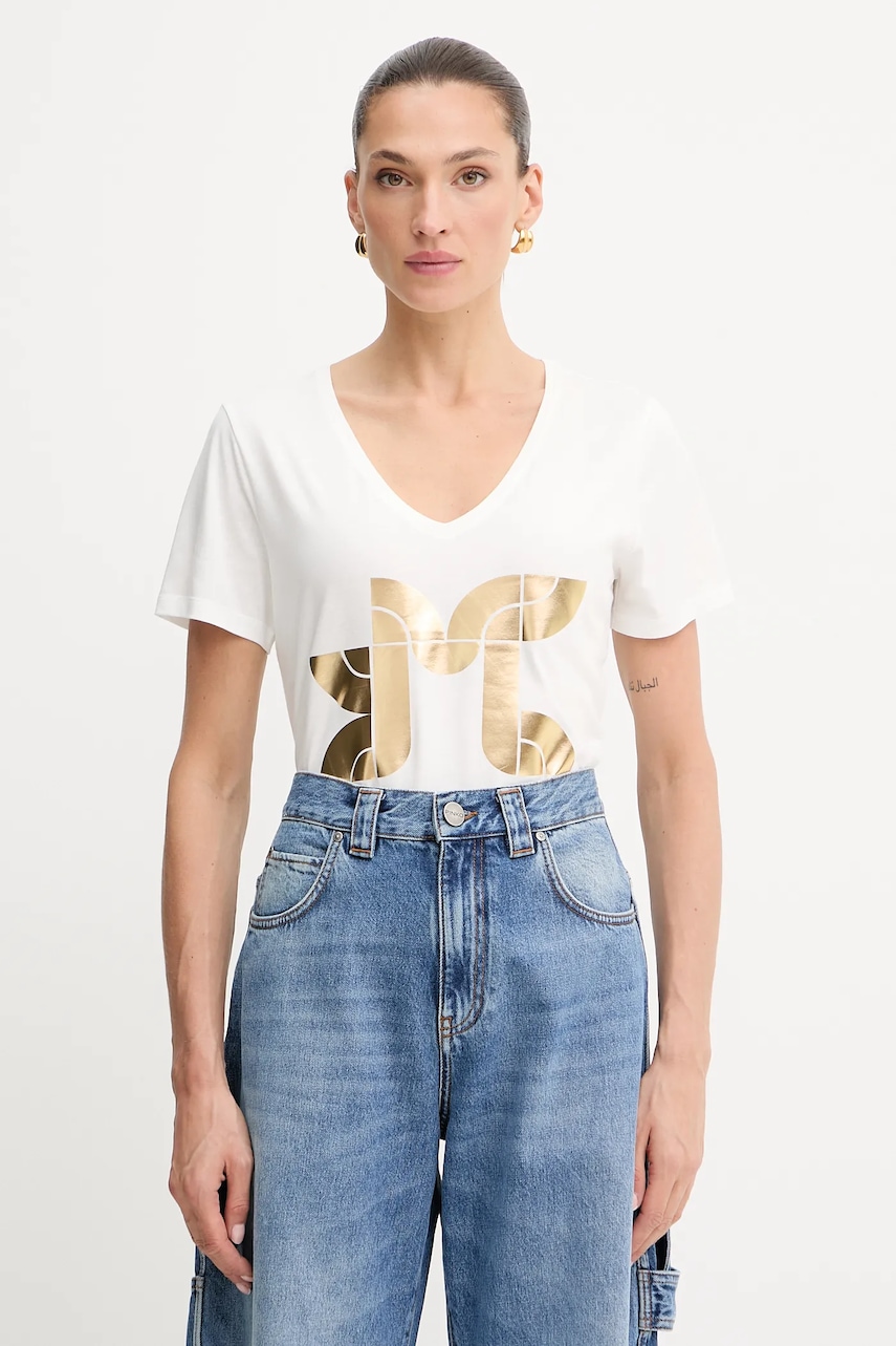 Morgan tricou culoarea alb, DEMO