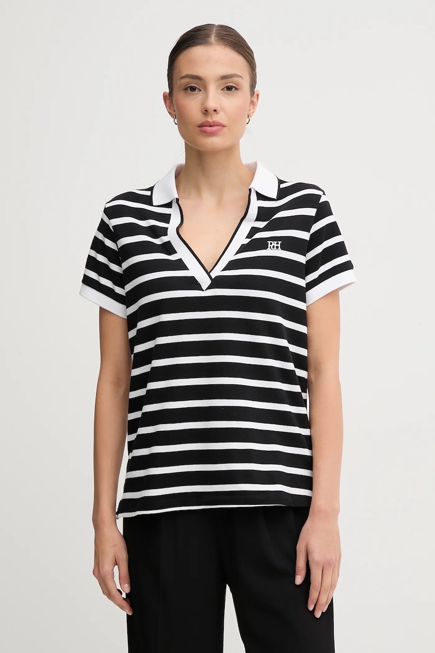 Pedro del Hierro tricou polo culoarea negru, 4532381