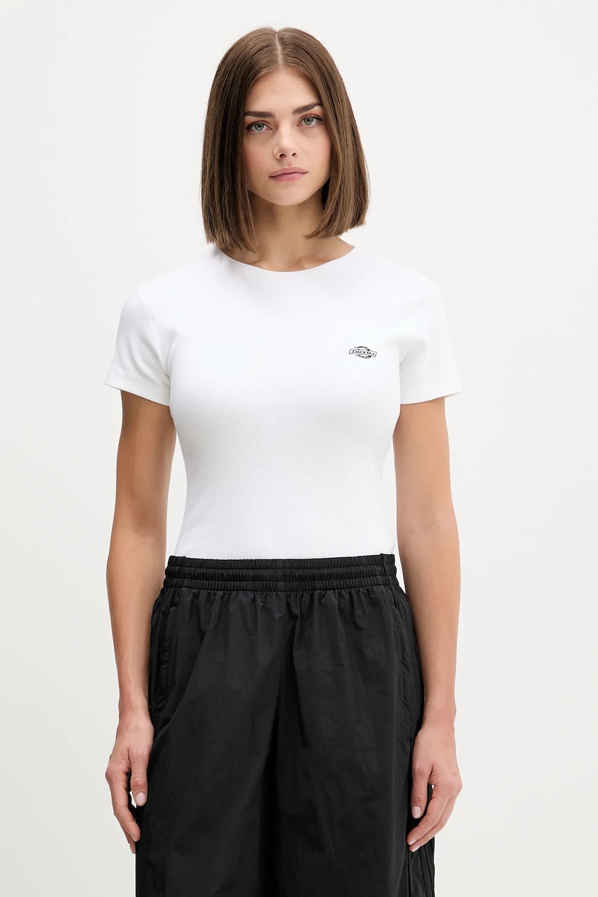 Levně Tričko Dickies dámské, bílá barva, DK0A87QB