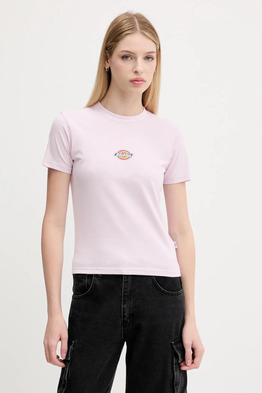 Dickies tricou culoarea roz, DK0A4ZAO