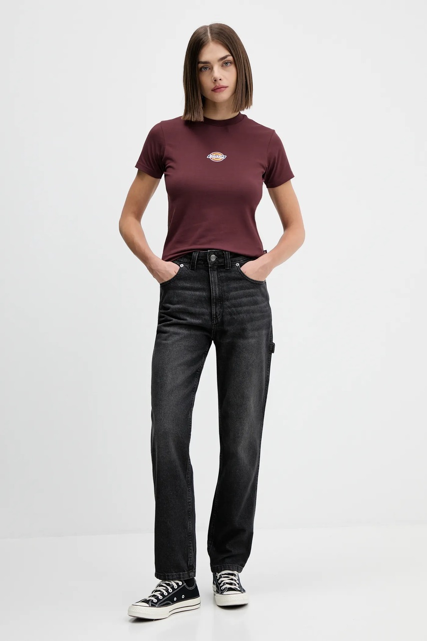 Футболка Dickies цвет бордовый DK0A4ZAO
