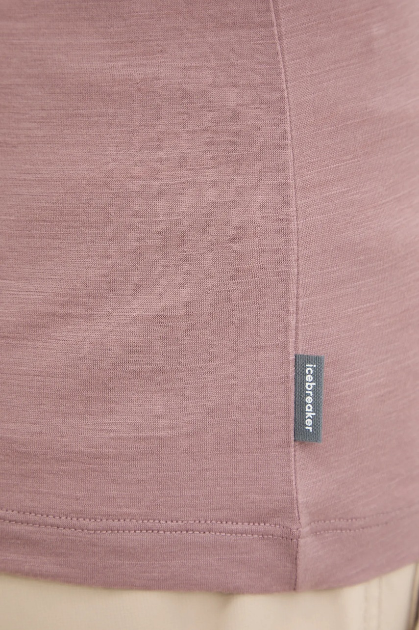 Αθλητικό μπλουζάκι Icebreaker Merino 150 Tech Lite χρώμα: ροζ, IB0A57CB0GV1 φωτογραφία