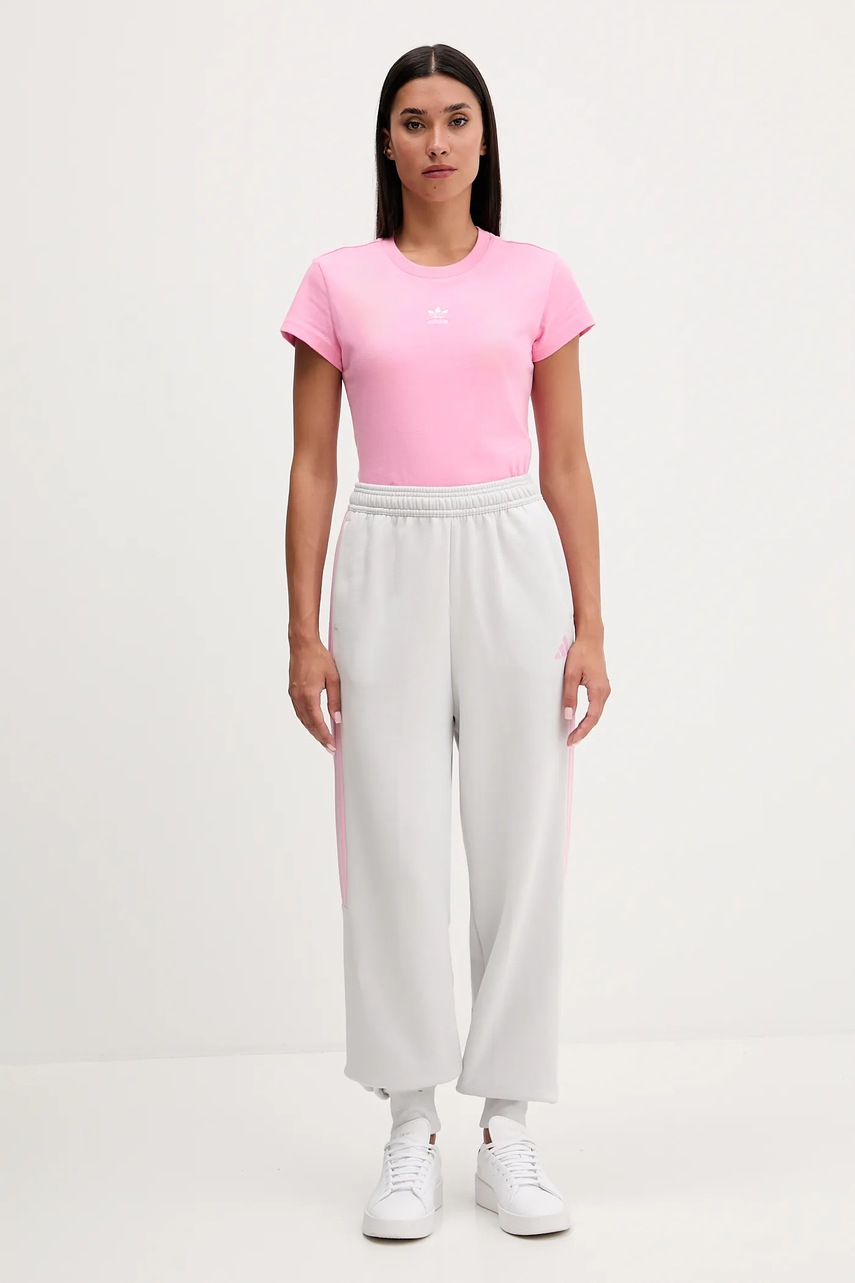 Футболка adidas Originals Essentials цвет розовый JW5040 Футболка adidas Originals Essentials цвет розовый JW5040