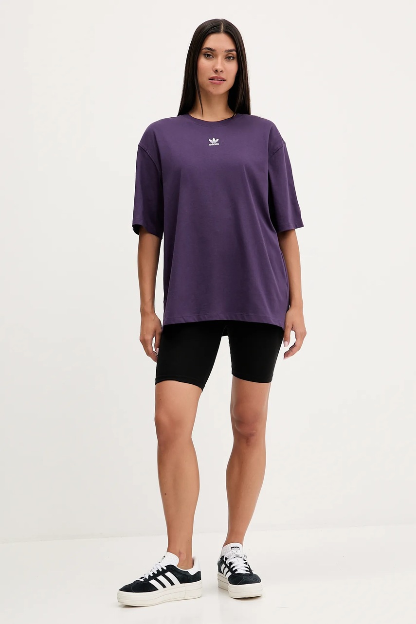 Футболка adidas Originals Essentials цвет фиолетовый JW5079