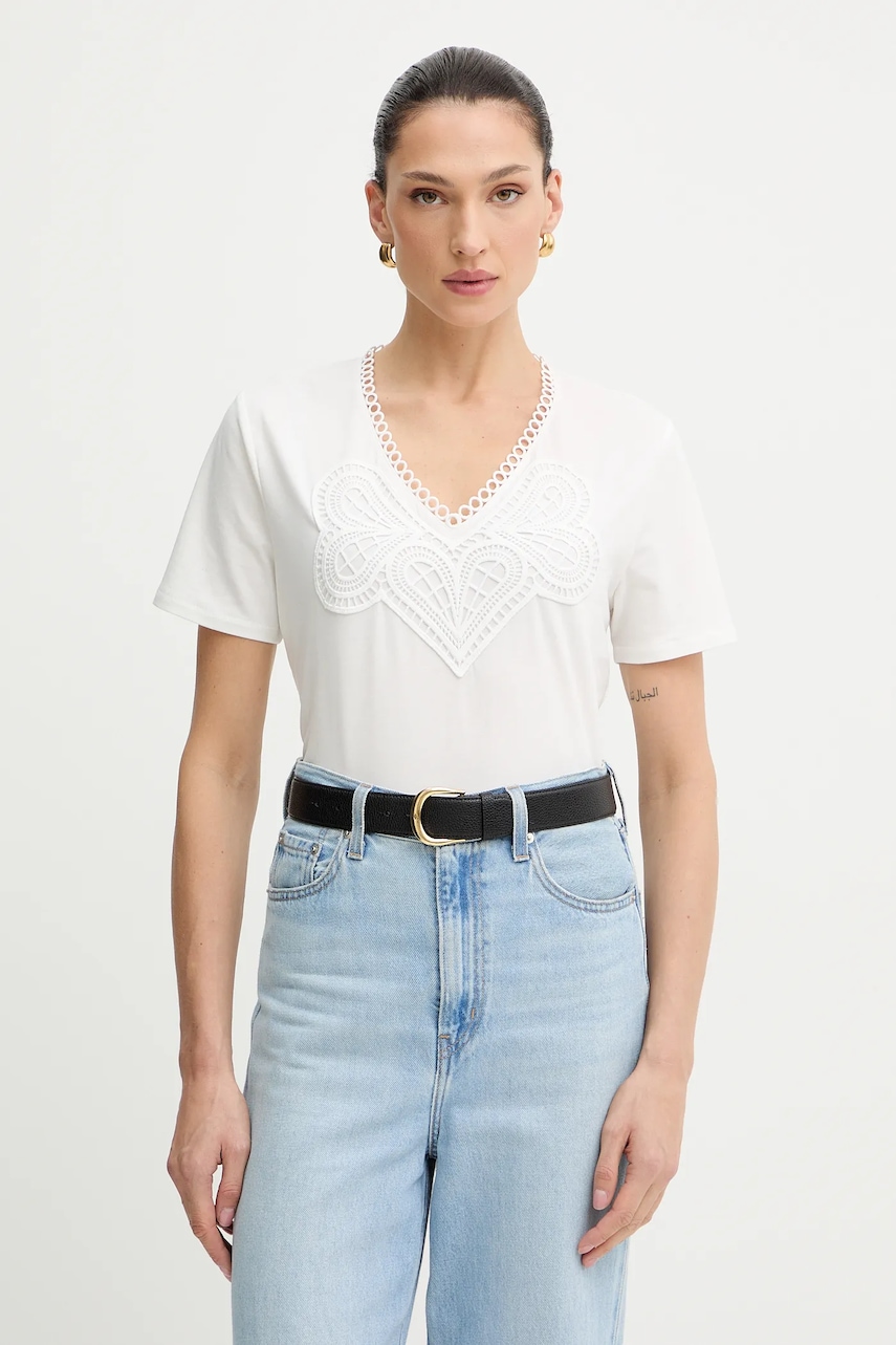 Morgan tricou culoarea alb, DOMASKA