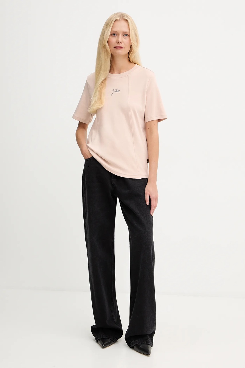 Хлопковая футболка G-Star цвет оранжевый D26907.D976