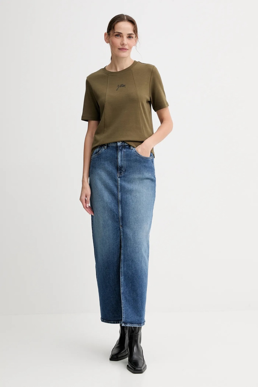 Хлопковая футболка G-Star цвет зелёный D26907.D976