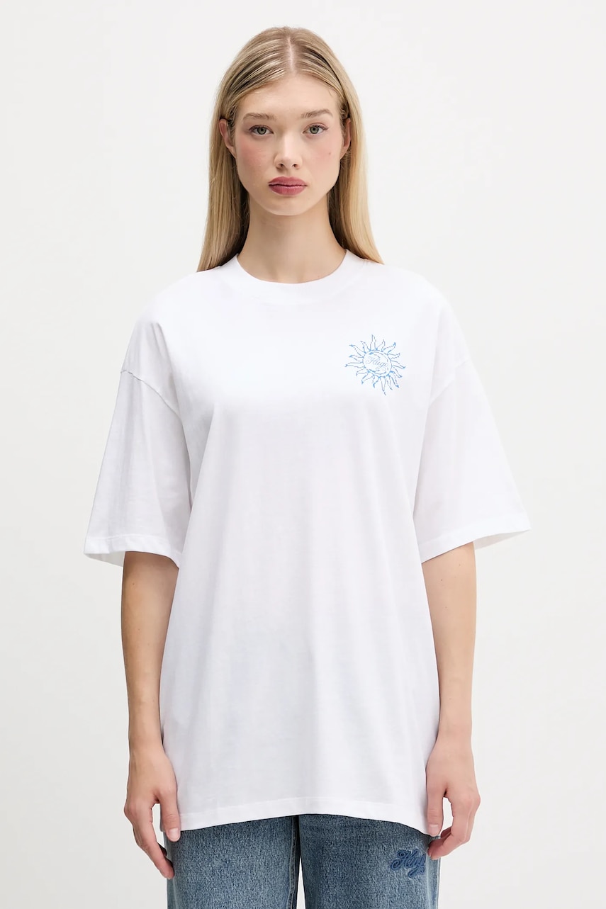 Hugo Blue tricou din bumbac culoarea alb, 50547957