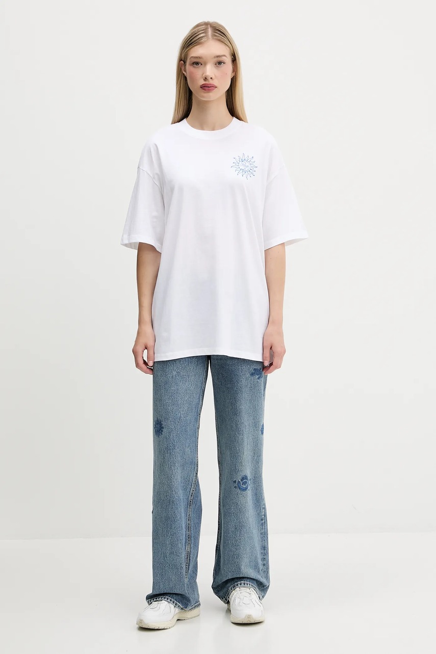 Хлопковая футболка Hugo Blue цвет белый 50547957