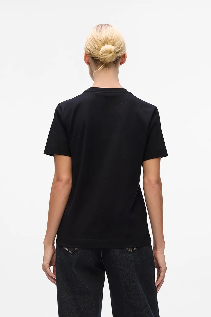 Хлопковая футболка Karl Lagerfeld цвет чёрный A4W17052