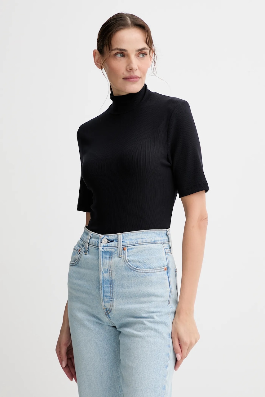 Marc O\'Polo tricou culoarea bleumarin, cu turtleneck, 508207651177