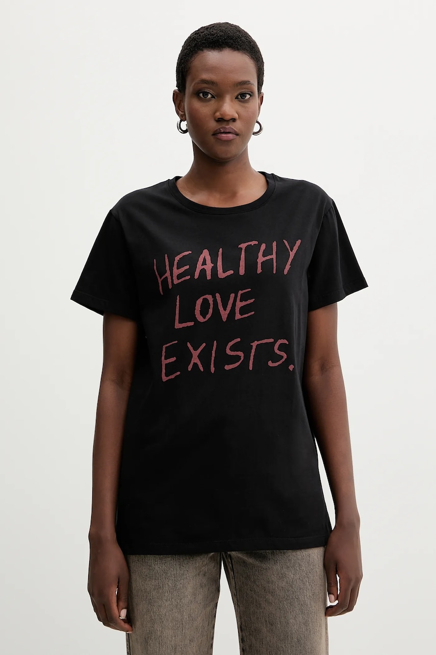 Aniye By tricou din bumbac culoarea negru, 181452