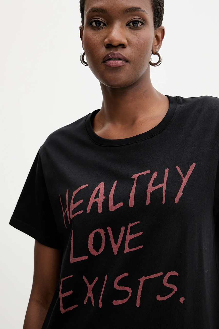 Βαμβακερό μπλουζάκι Aniye By χρώμα: μαύρο, 181452 φωτογραφία