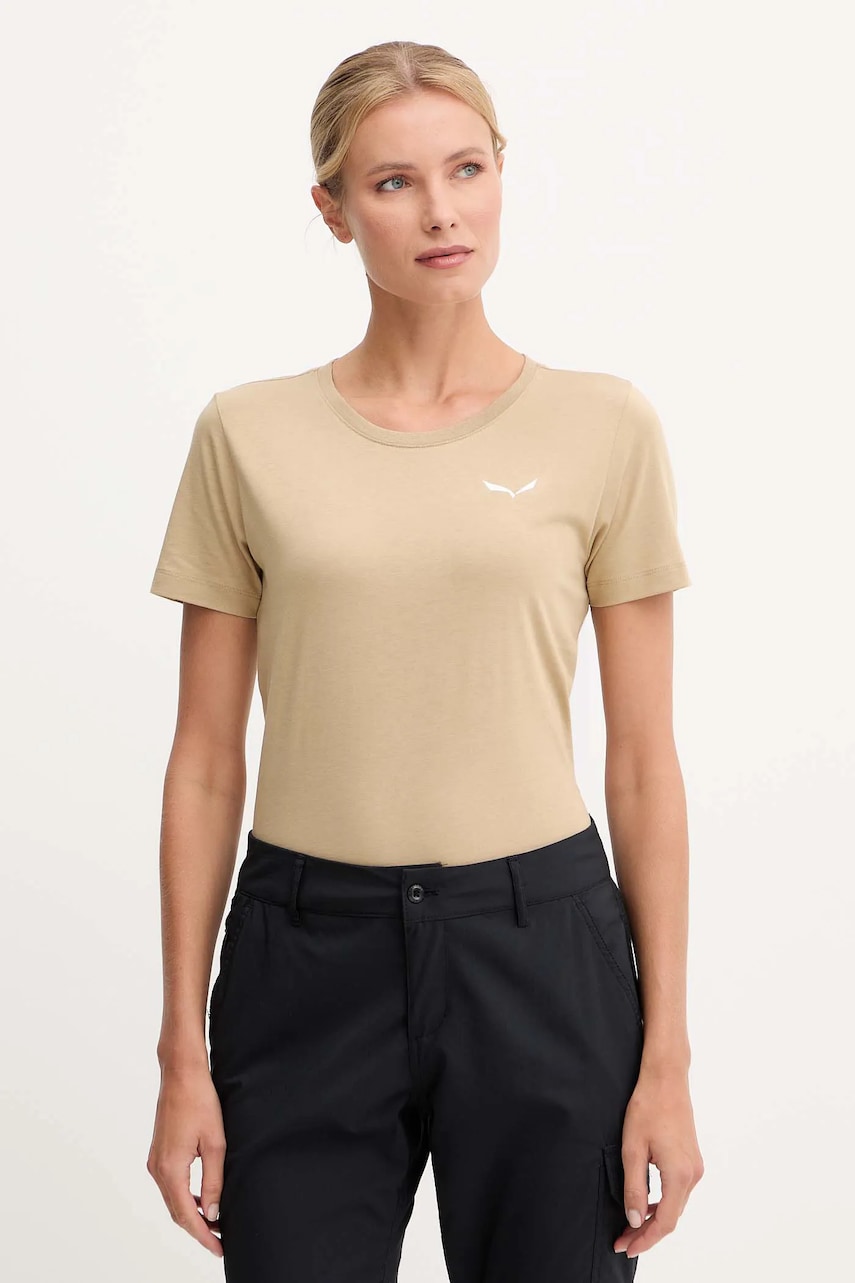 Salewa tricou Eagle Vocab culoarea verde, 00.0000029199