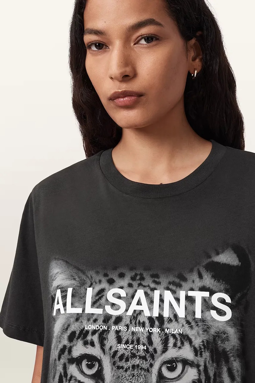 Футболка AllSaints ROAR цвет чёрный W075JD Футболка AllSaints ROAR цвет чёрный W075JD