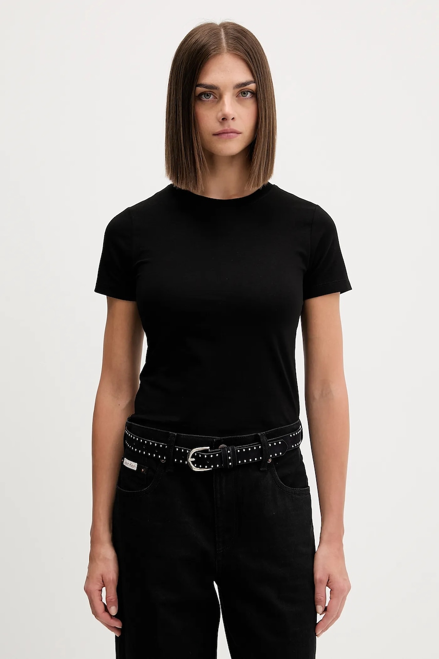Levně Tričko Guess Jeans dámské, černá barva, W5BI57 J1314