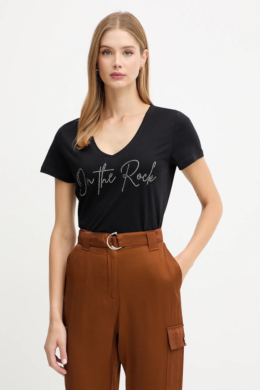 Morgan tricou culoarea negru, DLUCAS
