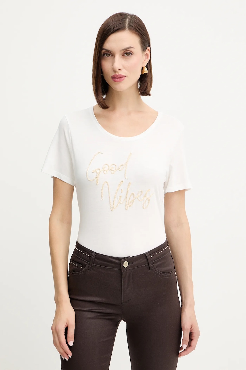 Morgan tricou culoarea alb, DGOOD