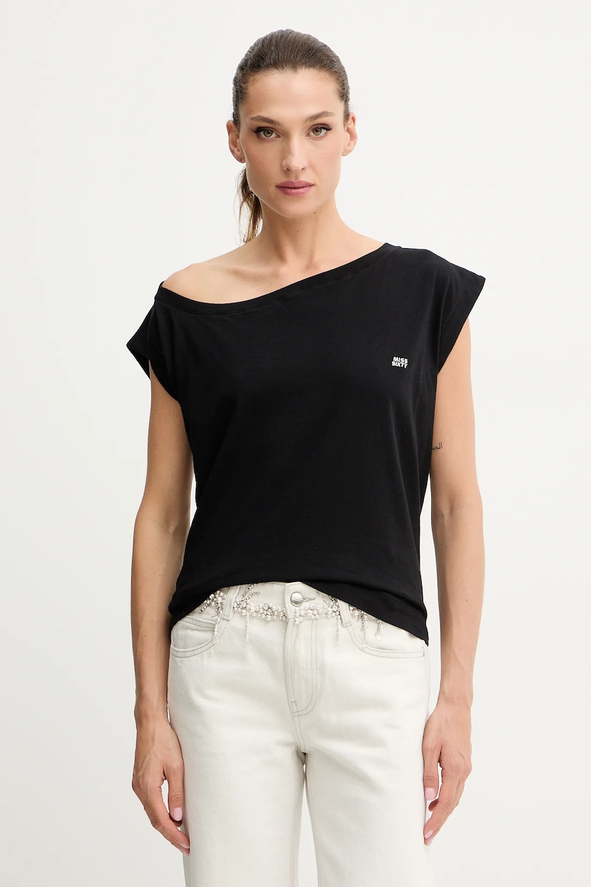 Miss Sixty tricou din bumbac culoarea negru, 6S3SJ32500