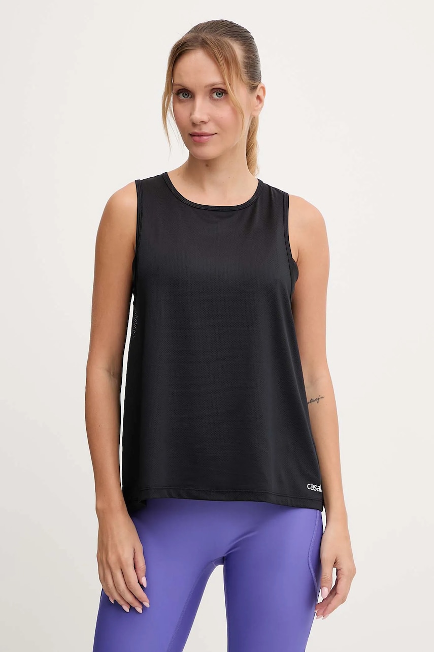 Casall top de antrenament Laser Mesh culoarea negru, 25212