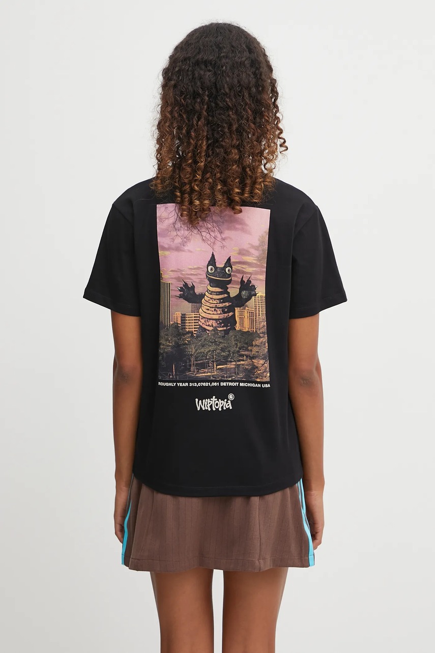 Bavlněné tričko Carhartt WIP W'''''''' S/S Wiptopia T-Shirt dámské, černá barva, I035496.89XX