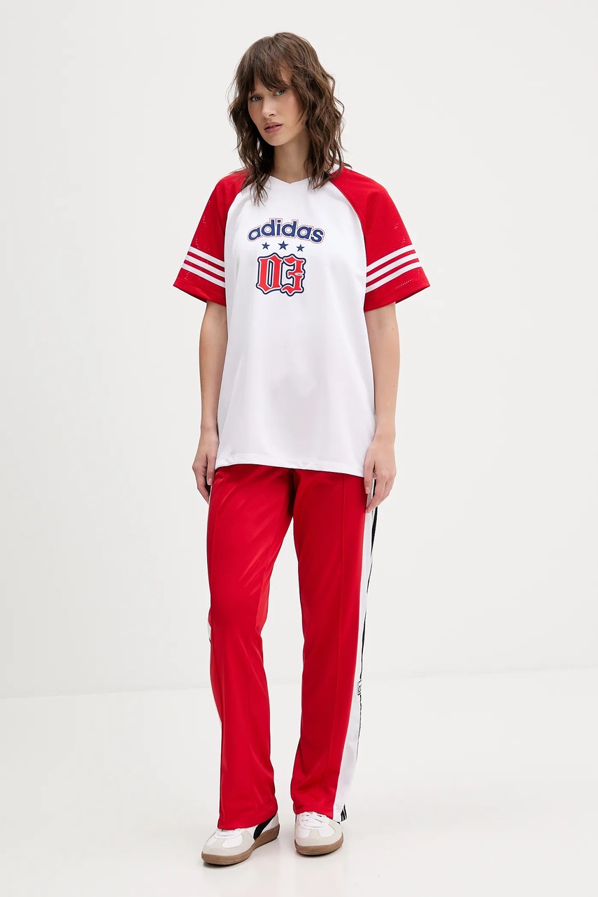 Футболка adidas Originals Jersey цвет белый KC6287 Футболка adidas Originals Jersey цвет белый KC6287