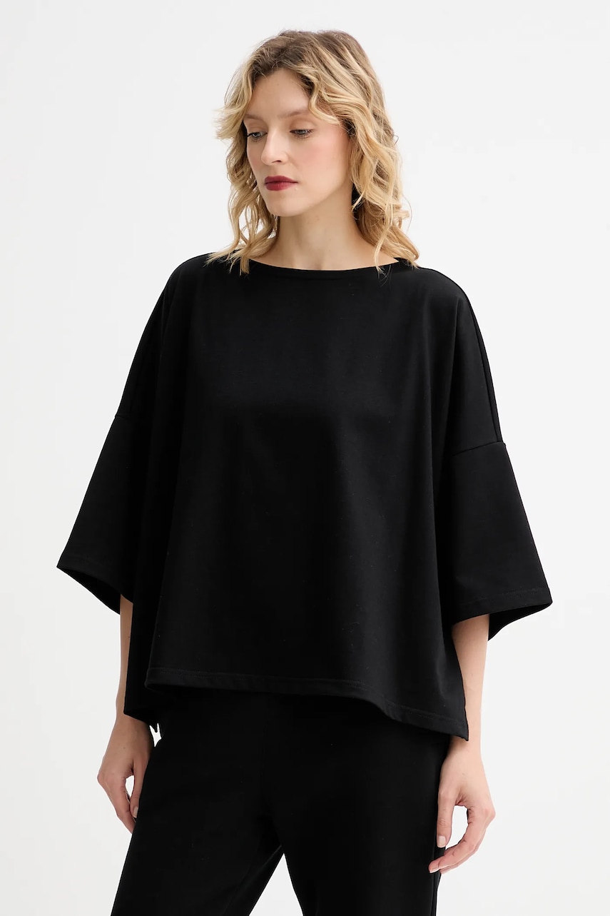 MUUV. tricou din bumbac MUUV. x Answear culoarea negru