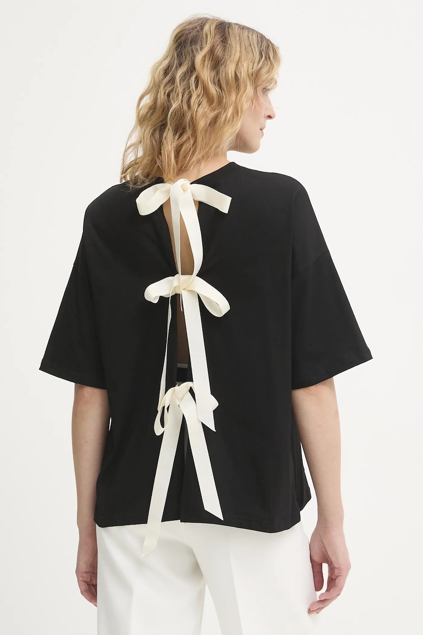 Never Fully Dressed tricou din bumbac culoarea negru, NFDTO1966