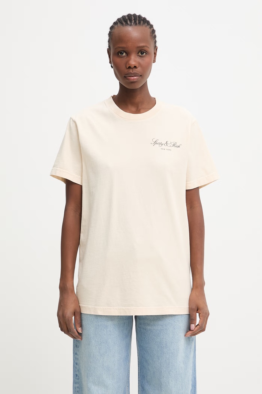 Sporty & Rich Vendome t-shirt bawełniany damski