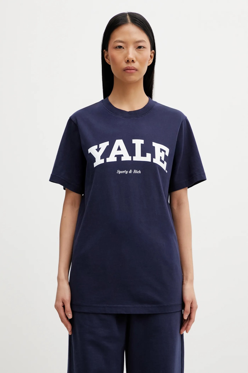 Sporty & Rich t-shirt bawełniany Yale Classic