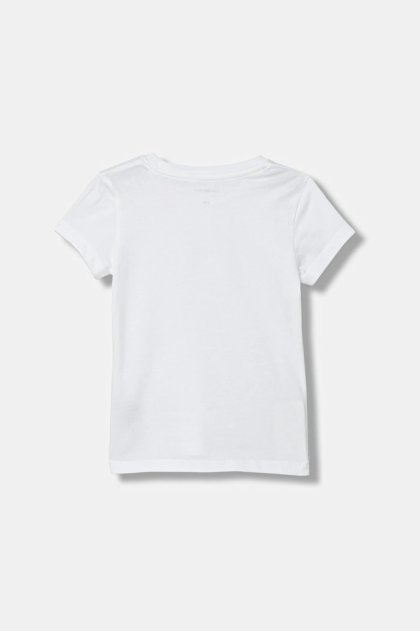 Детская хлопковая футболка Calvin Klein Jeans цвет белый IG0IG02972