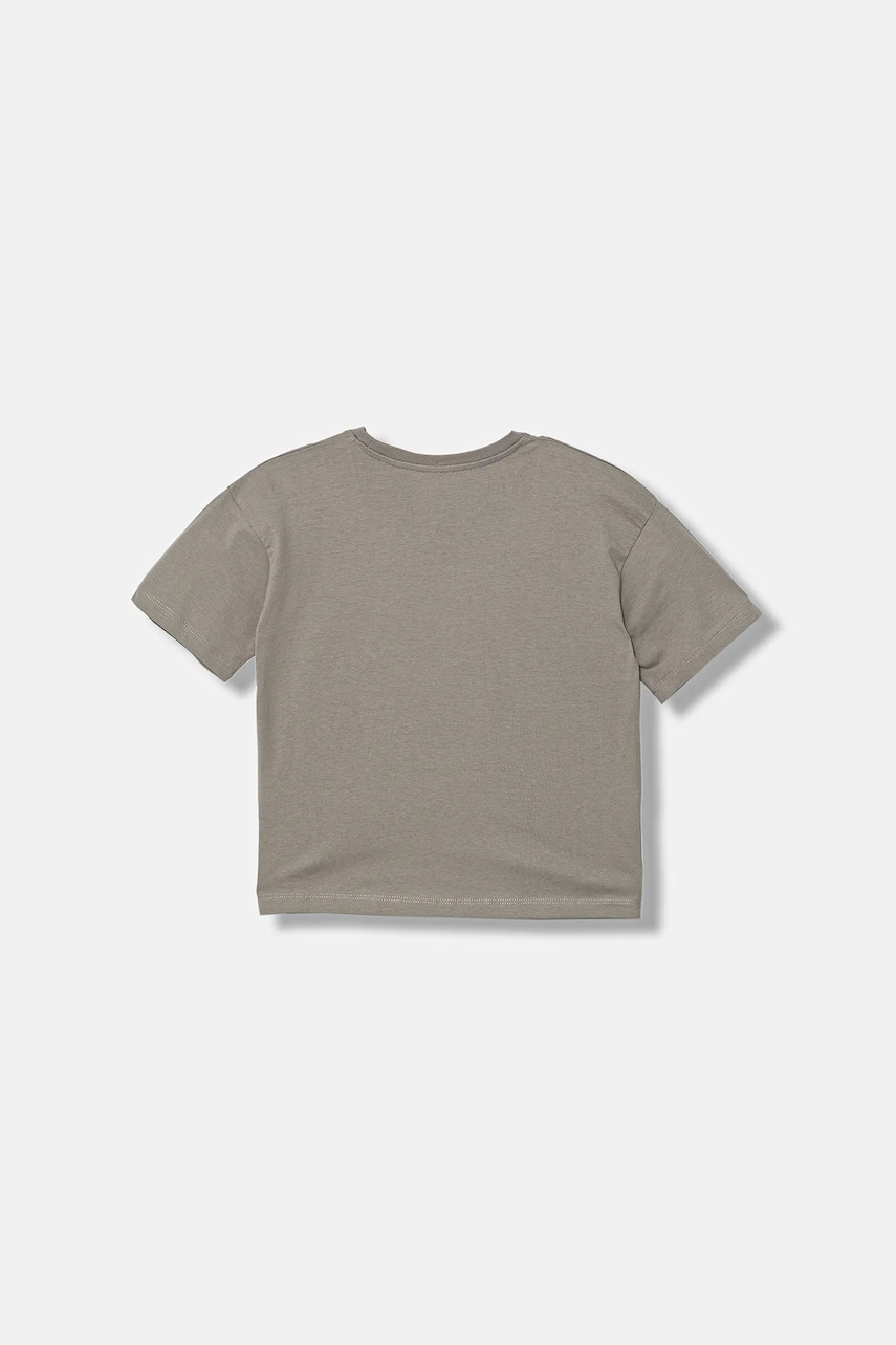 Детская хлопковая футболка Calvin Klein Jeans цвет серый IG0IG02973 Детская хлопковая футболка Calvin Klein Jeans цвет серый IG0IG02973