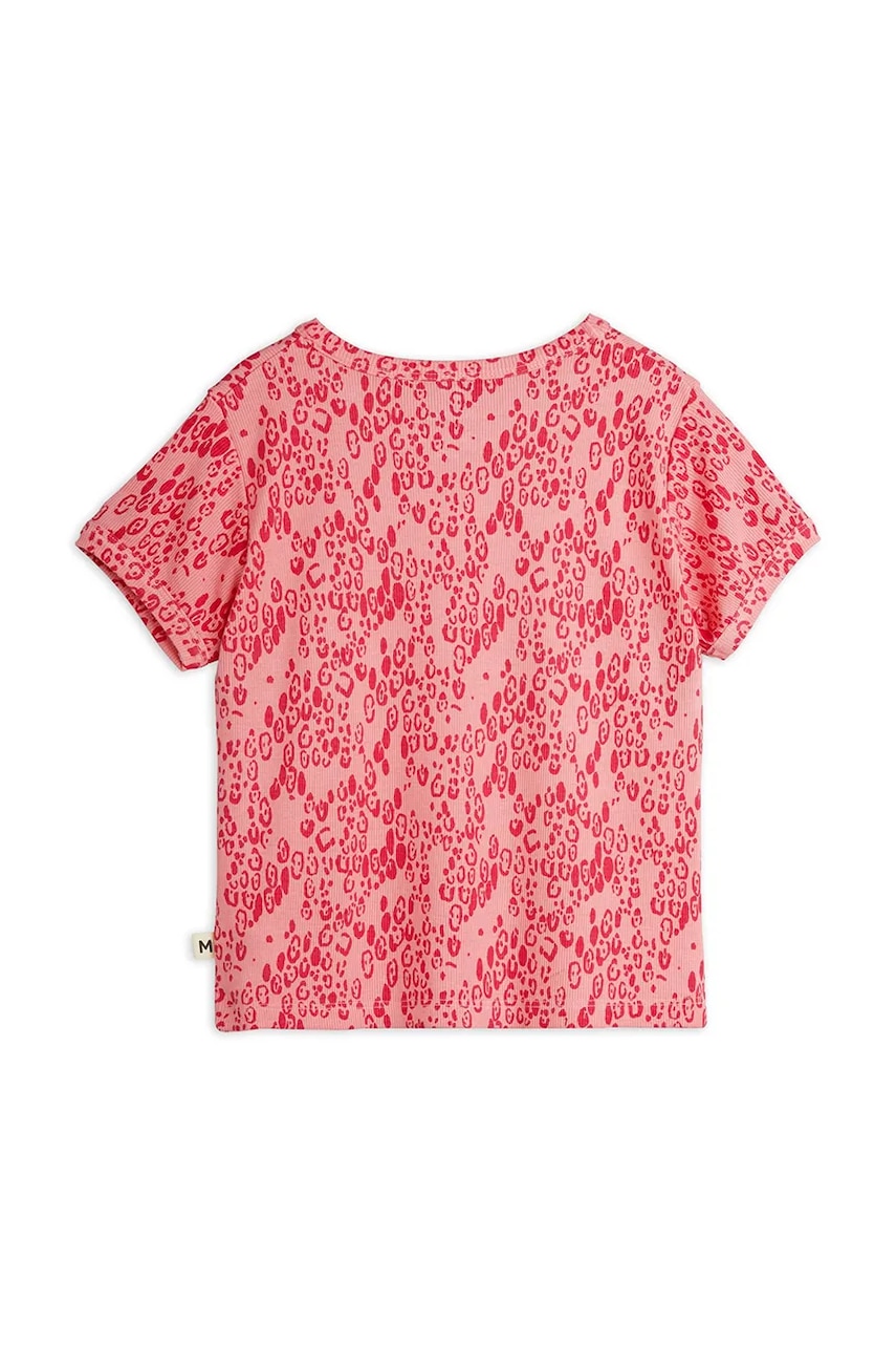 Детская футболка Mini Rodini Mini leopard цвет розовый 1100029328 Детская футболка Mini Rodini Mini leopard цвет розовый 1100029328