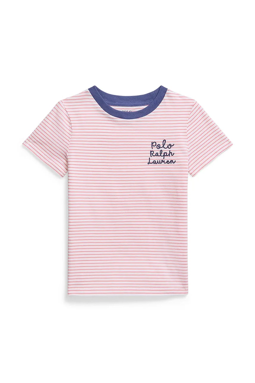 Levně Bavlněné tričko Polo Ralph Lauren růžová barva, 312971117001