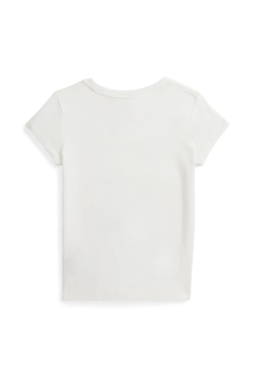 Хлопковая футболка Polo Ralph Lauren цвет белый 312971122002