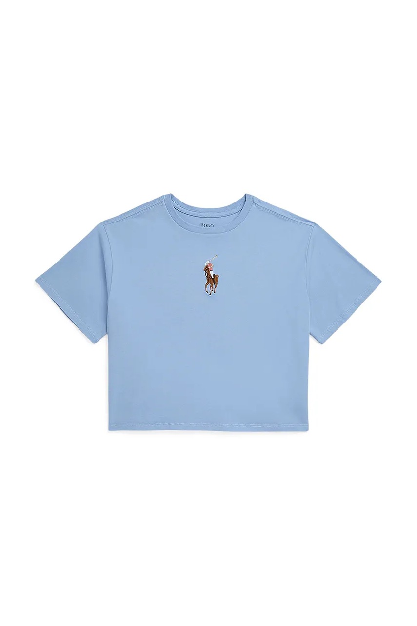 Levně Tričko Polo Ralph Lauren modrá barva, 313970989002