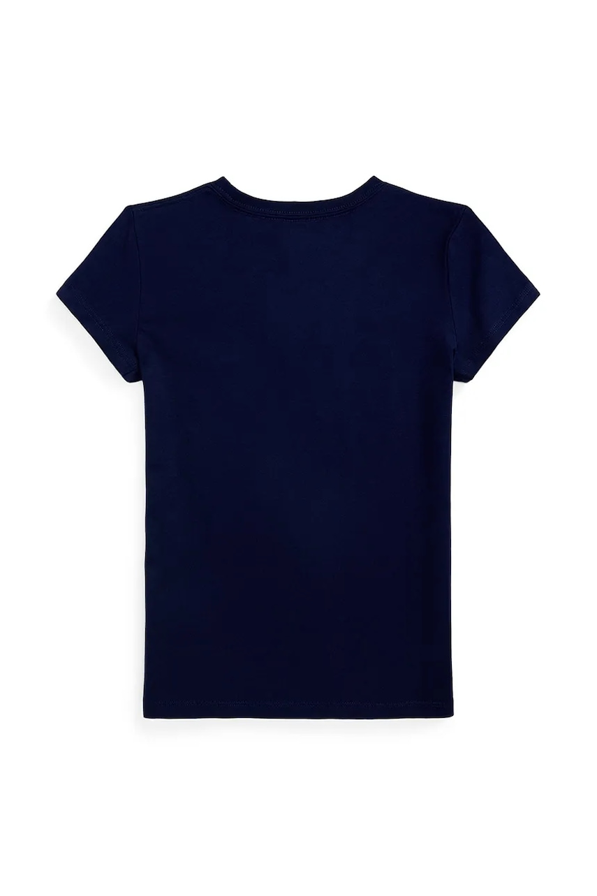 Детская хлопковая футболка Polo Ralph Lauren цвет синий 313971138002 Детская хлопковая футболка Polo Ralph Lauren цвет синий 313971138002