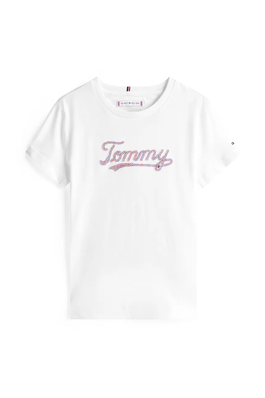 Хлопковая футболка Tommy Hilfiger цвет белый KG0KG08637