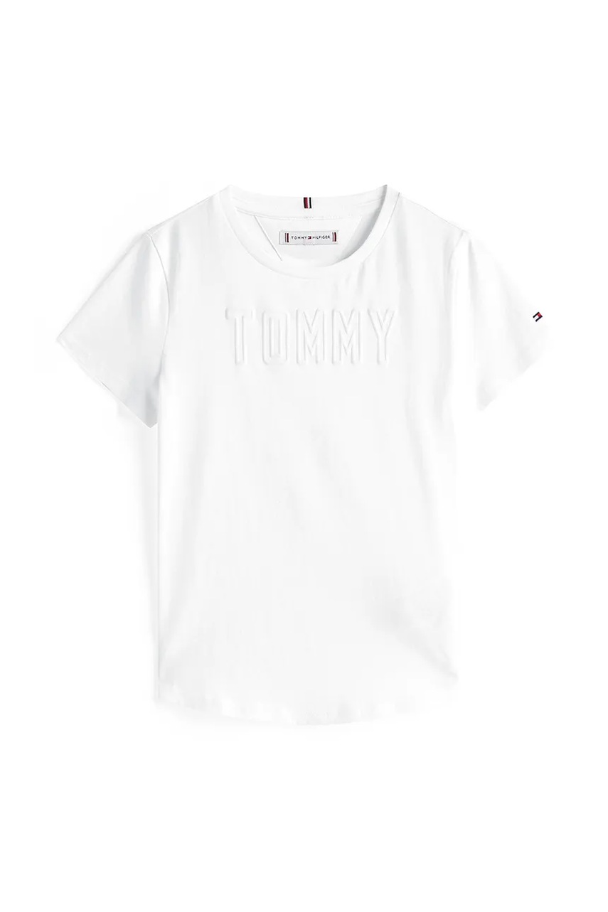 Хлопковая футболка Tommy Hilfiger цвет белый KG0KG08709